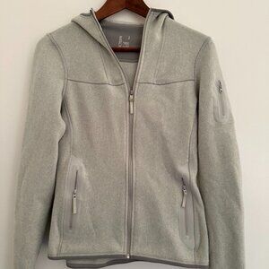 Arcteryx Womens Fleece Gray Zipped Hoodie Size S